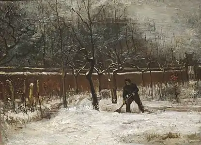 Le Jardin du presbytère de Nuenen dans la neige, 1885, Pasadena, Norton Simon Museum (F194, JH603).