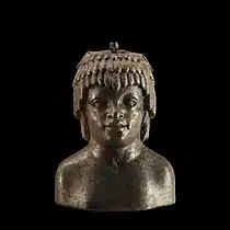 Jeune Africain. Vase, bronze romain, IIe siècle