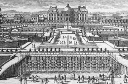 Gravure du XVIIe&nbsp;siècle de Vaux-le-Vicomte