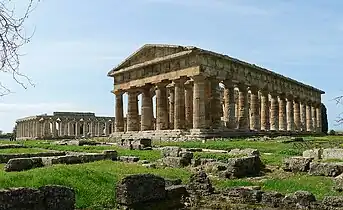 Photographie des ruines de Paestum