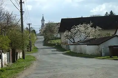 Velenovy : rue principale.