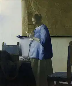La Femme en bleu lisant une lettre, Amsterdam, Rijksmuseum.