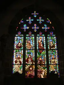 L'Arbre de Jessé, verrière du chevet.