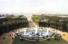 Bassin d'Apollon en 1860.