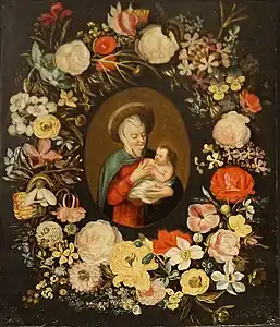 Vierge à l'enfant et fleursChâlons en Champagne