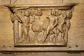 Adam et Ève chassés du paradis.