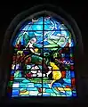 Villemarechal - Vitrail dans l'église.