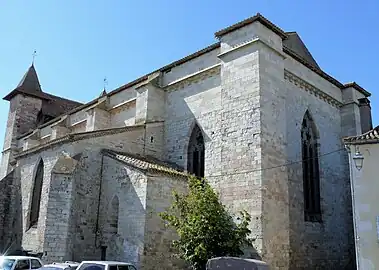 Chevet de l'église.