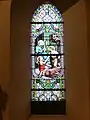 Vitrail à droite du retable - la Sainte Familleau quotidien