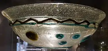 Coupe en verre du Ve&nbsp;siècle.