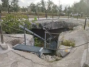 L'entrée de l'hypogée.