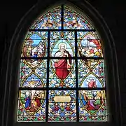 Vitrail signé Lorin, 1900.