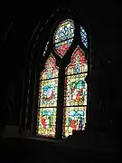 Vitrail de la chapelle du Sacré-Cœur.