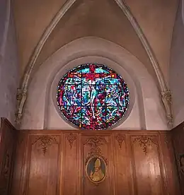 Vitrail du chœur - Crucifixion.