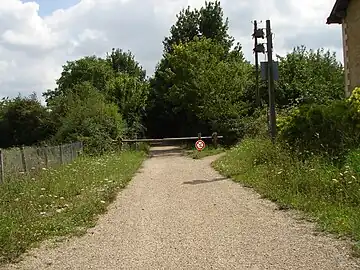 Vue en direction de la gare d'Ingrandes - Mérigny.