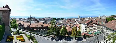 Le panorama depuis l'esplanade.
