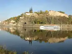 Château fort du Xe siècle de Vyšehrad, sur la rivière Vltava