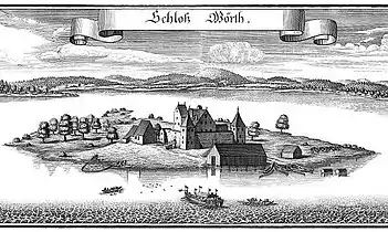 Château Wörth sur l'île de Mausinsel (en).