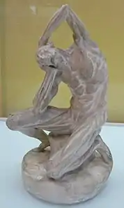 Écorché dit « de Michel-Ange » (XIXe&nbsp;siècle), plâtre, collection particulière.