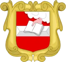 Armes figurant avec Saint-Pierre sur les sceaux de l'ancienne Université de Louvain. C'est elles qui étaient utilisées principalement comme symbole de l'université avant 1795.