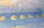 "Waterloo Bridge, temps couvert" (1904) de Claude Monet (W 1563)