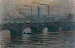 "Waterloo Bridge, Grey Weather" (1903) by Claude Monet - Kunstmuseum Bern (W 1562)