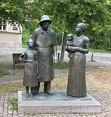 Monument Albert Schweitzer à Weimar (1968).