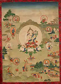 Thangka représentant Tārā blanche, XIXe&nbsp;siècle, Rubin Museum of Art