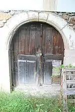 Détail du porche d'entrée au rez-de-chaussée.