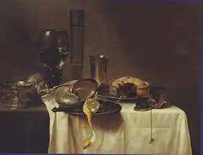 Willem Claeszoon Heda, Nature morte avec une coupe en nautile