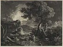 The Destruction of the Children of Niobe (1761), gravure de William Woollett.