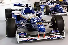 Photo de la Williams FW18 de Damon Hill exposée au musée Donington Grand Prix Collection