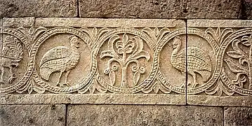 Bas-relief wisigoth de l'Église Sainte-Marie de Quintanilla de las Viñas