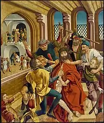 Wolfgang Katzheimer&nbsp;(de), La moquerie du Christ, v. 1500.