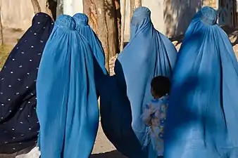 Femmes afghanes portant la burqa, en 2009.