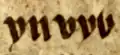 ‹&nbsp;yn vyỽ&nbsp;› dans Jesus College MS. 119, 47r.