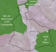 Zones naturelles ZNIEFF.