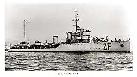 illustration de Zeffiro (destroyer, 1927)