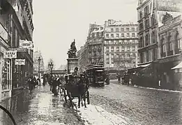 Place de Clichy, photographie d'Émile Zola (vers 1895).