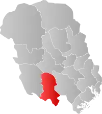 Localisation de Nissedal