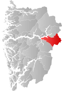 Localisation de Lærdal