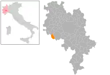 Localisation de Cisterna d'Asti