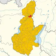 Localisation de Cimbergo