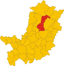 Localisation de Borgo San Lorenzo