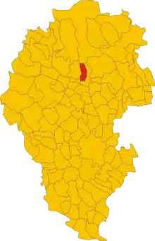 Localisation de Calvene