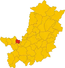 Localisation de Capraia e Limite