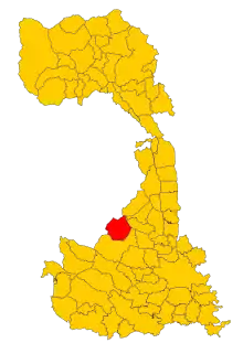 Localisation de Carisio