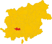 Localisation de Cautano