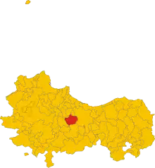 Localisation de Ciminna