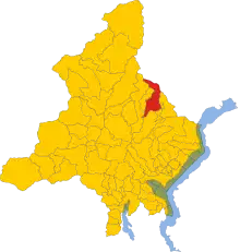 Localisation de Craveggia